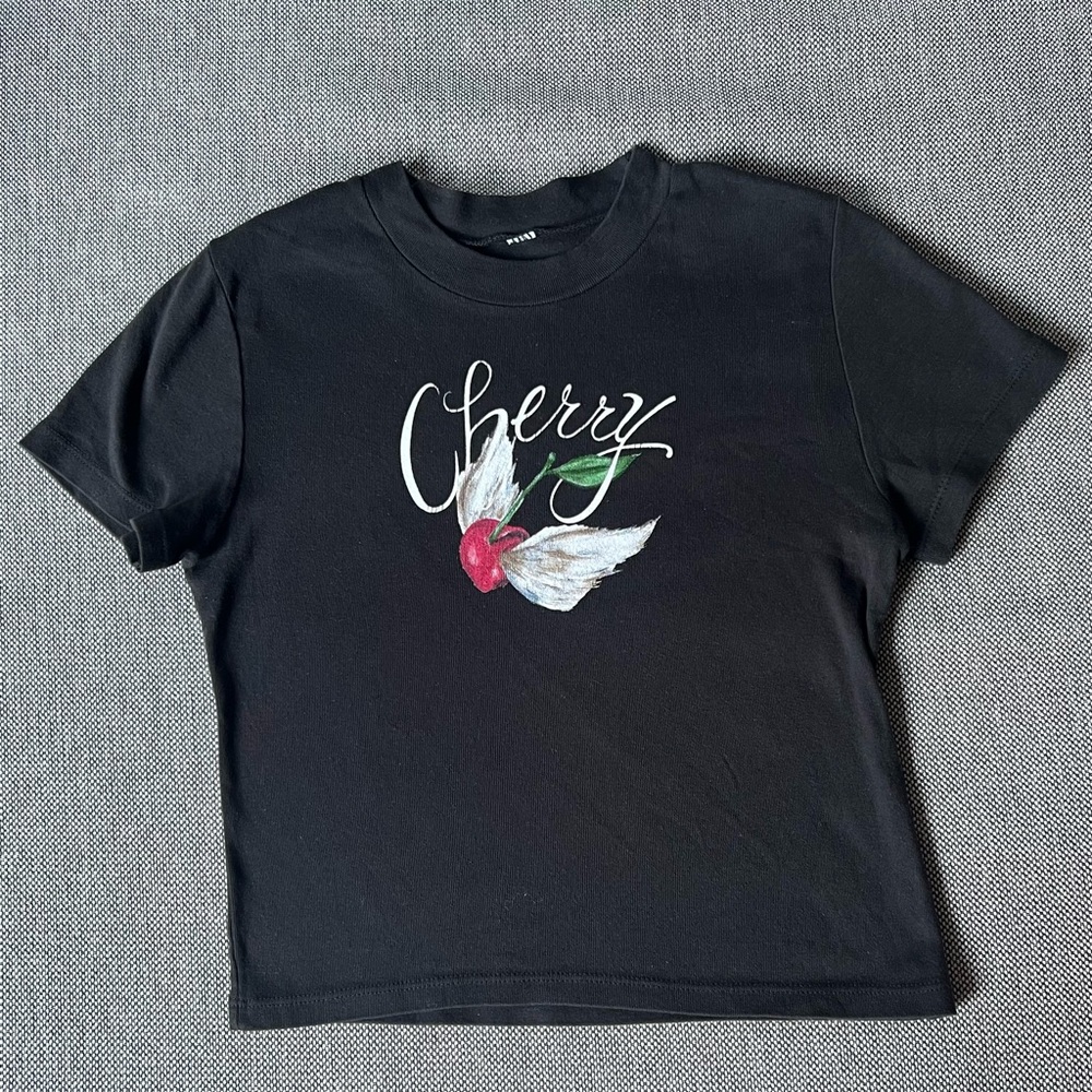 Cherry LA Flying Cherry Baby Tee